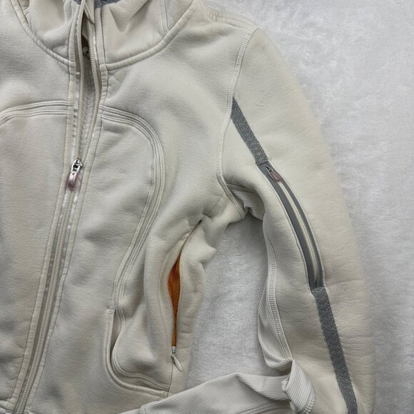 Lululemon Uba Hoodie *Reflective Polar Cream-Creamsicle Pop Sz 4 Special Edition - Picture 9 of 14